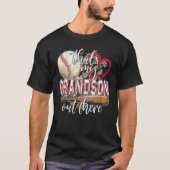 baseball grandma that's my grandson out there foo t-shirt (Voorkant)