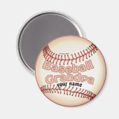 Baseball Grandpa Magneet (Voorkant / Achterkant)