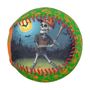 Baseball Halloween, squelette, Ligue de balle de t