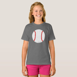 Baseball hart naad eenvoudig ontwerp t-shirt
