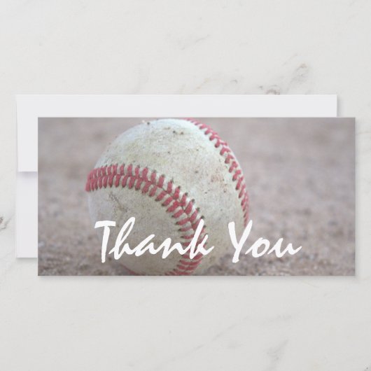 Baseball Hartelijk dank Bedankkaart (Voorkant)