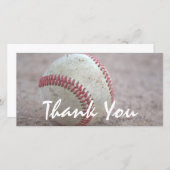 Baseball Hartelijk dank Bedankkaart (Voorkant / Achterkant)
