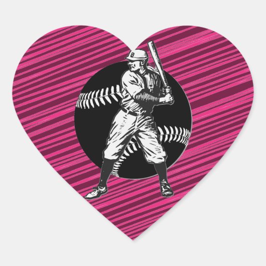 Baseball: hartsticker hart sticker (Voorkant)