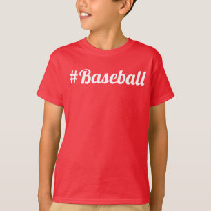 Baseball Hashtag Jongere Fan Moet-Hebben T-shirt