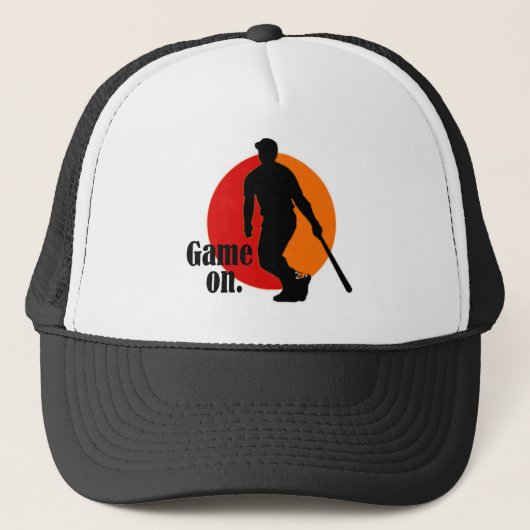 Baseball Hat: Game on. Trucker Pet (Voorkant)