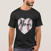 Baseball He Mom Softball Mother'S Day T-shirt (Voorkant)