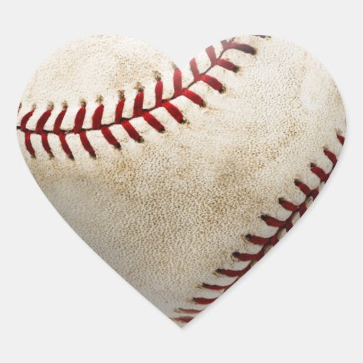 Baseball Heart Hart Sticker (Voorkant)