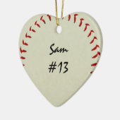 Baseball Heart Ornament (Links)