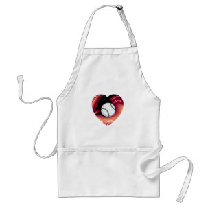 Baseball Heart Standaard Schort