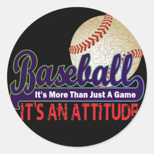 BASEBALL - HET IS MEER DAN ALLEEN EEN GAME RONDE STICKER