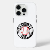 Baseball Hoesje-Mate iPhone case (Achterkant)