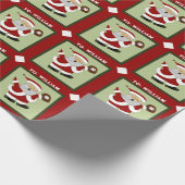 Baseball Holiday Gift Cadeaupapier (Hoek)