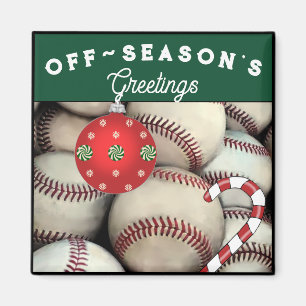 Baseball Holiday Gift kerststeniging studenten Magneet