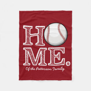 Baseball Home Fleece Deken