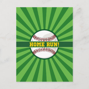 Baseball Home Run Briefkaart