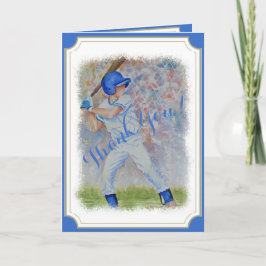 BASEBALL HOME RUN DANK U BEDANKKAART