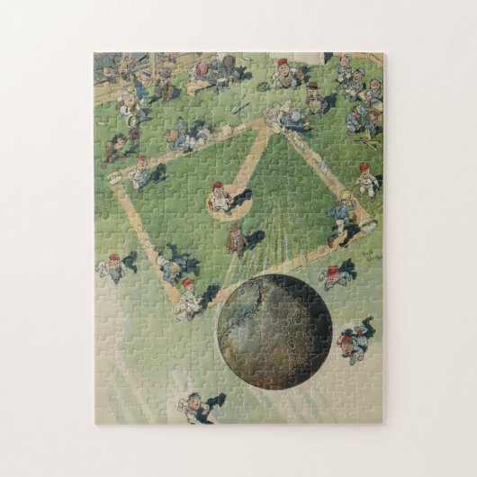  Baseball Home run - Vogels OogUitzicht Legpuzzel (Verticaal)