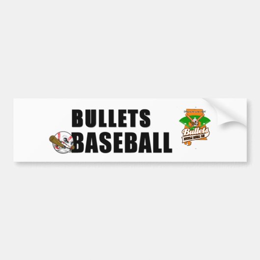 BASEBALL, honkbalnetwerk Bumpersticker (Voorkant)