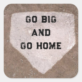 Baseball Humor Vierkante Sticker