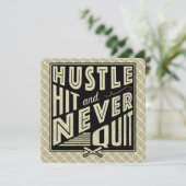 Baseball Hustle, Hit & Never Quitter Invitations (Debout devant)