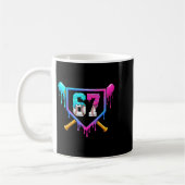 Baseball Ice Cream Drip 67 Six Seven Meme Number 6 Koffiemok (Links)