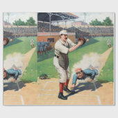  Baseball Illustratie Cadeaupapier (Vlak)