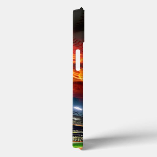 Baseball in Flames Case-Mate iPhone Case (Achterkant / Rechts)