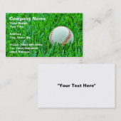 Baseball in Grass Visitekaartje (Voorkant / Achterkant)