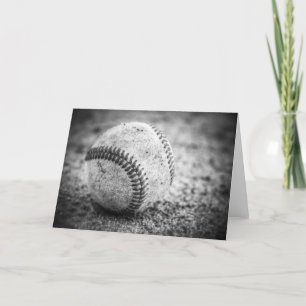Baseball in zwart-wit kaart