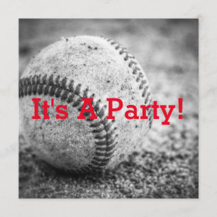 Baseball in zwart-wit kaart