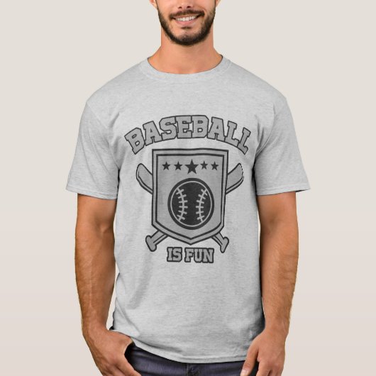BASEBALL IS FUN SPORT T-SHIRT (Voorkant)
