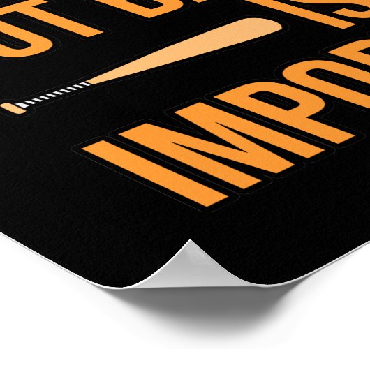 Baseball Is Importanter Sports Player Lover Coach Poster (Hoek)