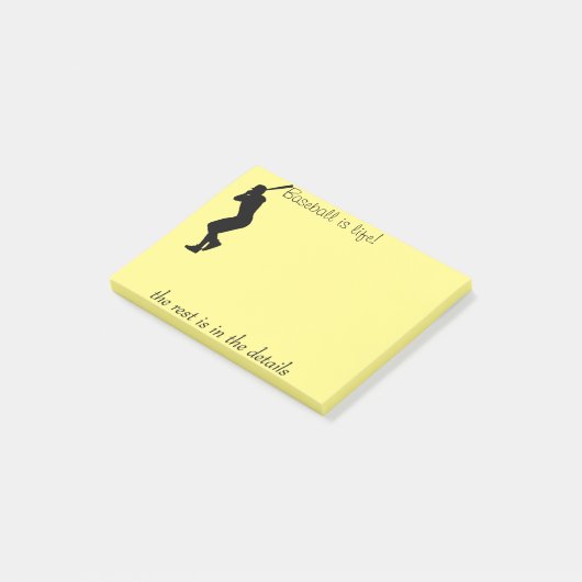 Baseball is leven post-it® notes (Schuin)