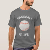 Baseball is Life Baseball - T - shirts sport (Voorkant)