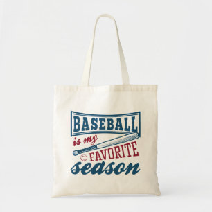 Baseball is mijn favoriete seizoen tote bag