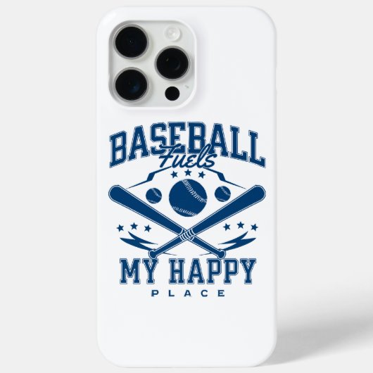 Baseball is mijn geluksplek Case-Mate iPhone case (Achterkant)