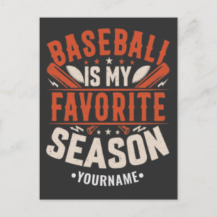 Baseball is my Favorite Season Briefkaart