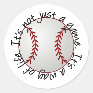 Baseball is niet alleen een spel ronde sticker
