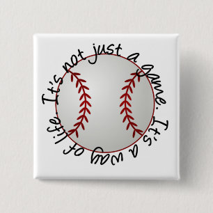 Baseball is niet alleen een spel vierkante button 5,1 cm