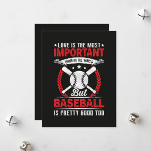 Baseball is vrij goed feestdagenkaart