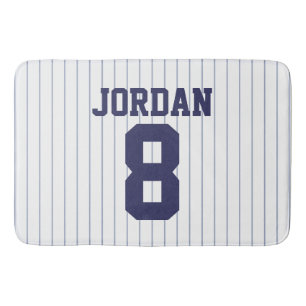 Baseball Jersey met aangepaste naam en nummer Badmat