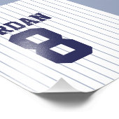 Baseball Jersey met aangepaste naam en nummer Foto Afdruk (Hoek)