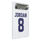 Baseball Jersey met aangepaste naam en nummer Mini Klembord (Schuin)