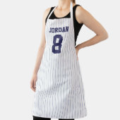 Baseball Jersey met aangepaste naam en nummer Schort (Insitu)