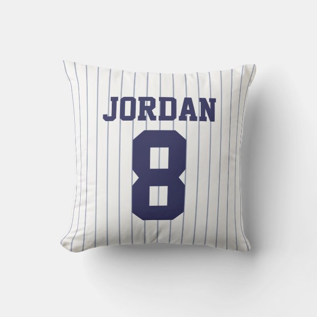 Baseball Jersey met nummer Kussen (Voorkant)