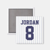 Baseball Jersey met nummer Magneet (Voorkant / Achterkant)