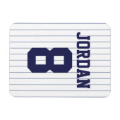 Baseball Jersey met nummer Magneet (Horizontaal)