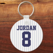Baseball Jersey met nummer Sleutelhanger (Voorkant)