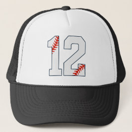 Baseball Jersey Number 12 Trucker Pet