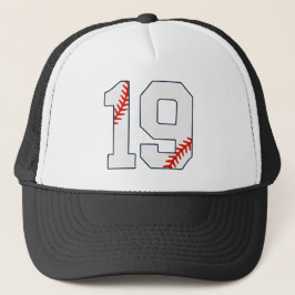 Baseball Jersey Number 19 Trucker Pet